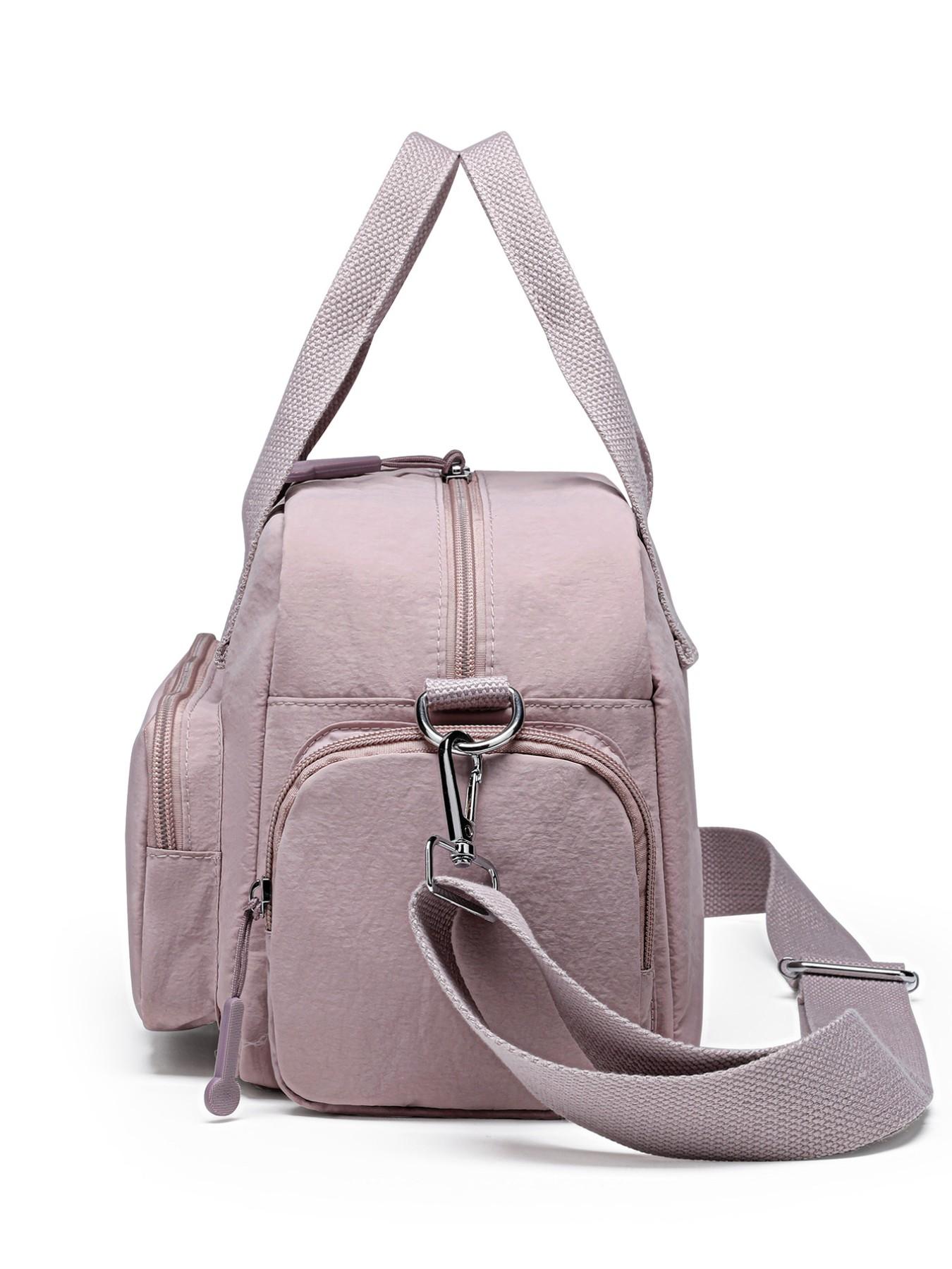 Lightweight Waterproof Travel Crossbody Bag, Detachable Wide Strap, Multiple Pockets, Large Capacity, Women's Yoga Gym Bag, Business Trip Backpack, Gym Workout Bag, Sports Gym Bag, Fitness Bag