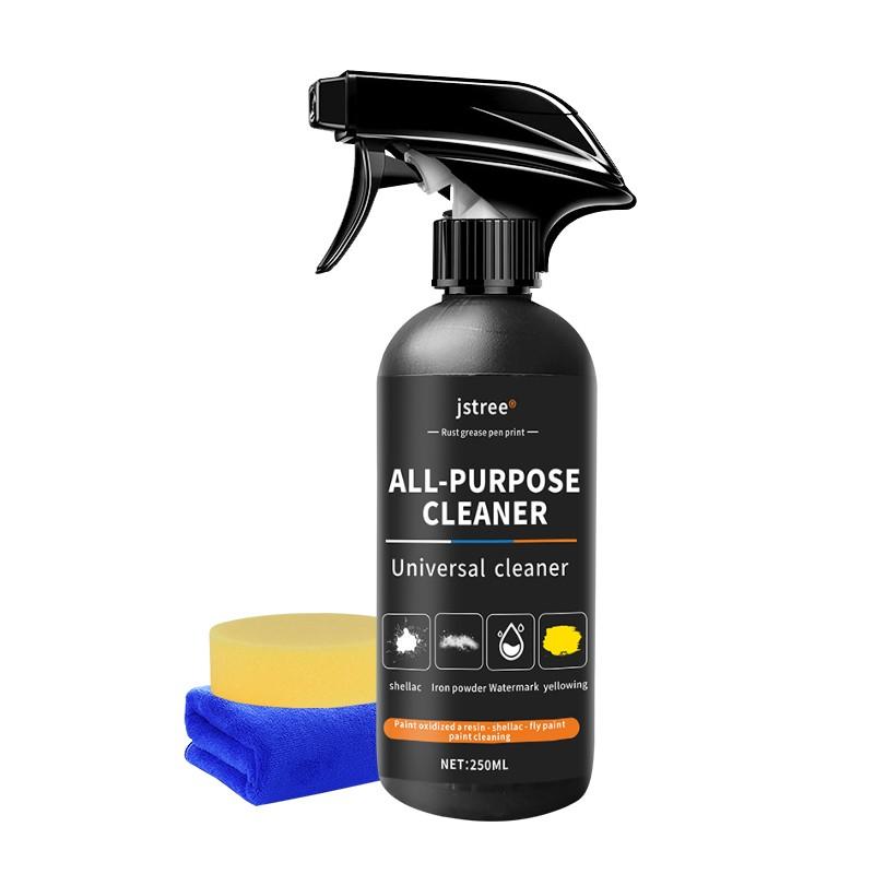Jstree Car All-Purpose Cleaner, Body Interior Glass Grease Stain Removal, Powerful Cleaning Agent, 250ML, Automotive Maintenance Solution