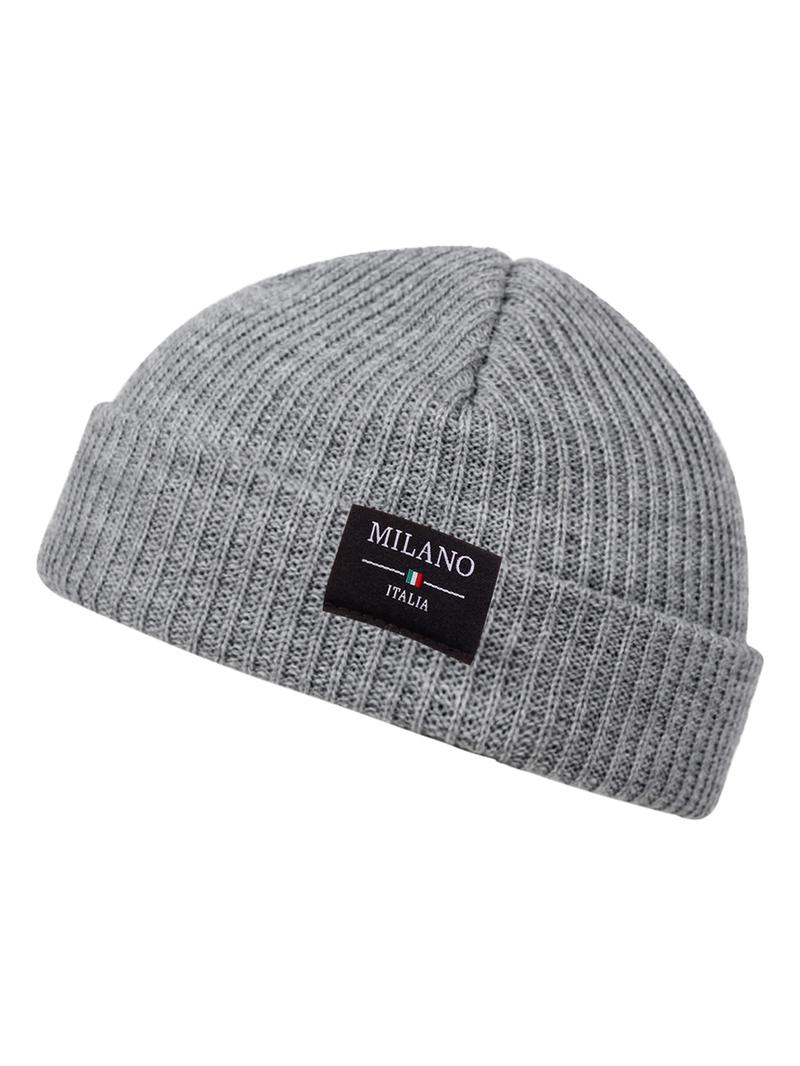 Unisex Milano Italia Knit Turban Hat, Asymmetrical Design, Casual Woven Fabric, Outdoor Sun Protection, Travel Beach Vacation, Knit Hats