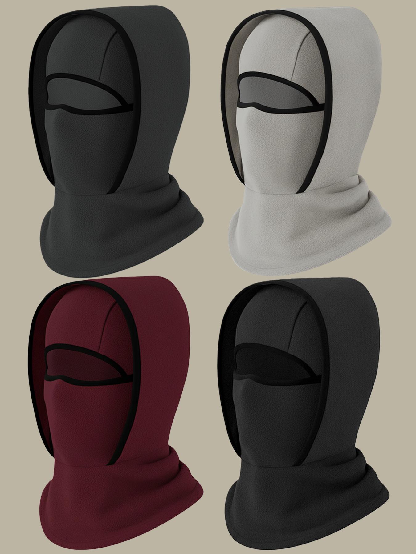 Outdoor Winter Warm Hat Neckband Integrated Cycling Mask Sports Ski Head Cover Neck Windproof Cold One-Piece Pullover Hat