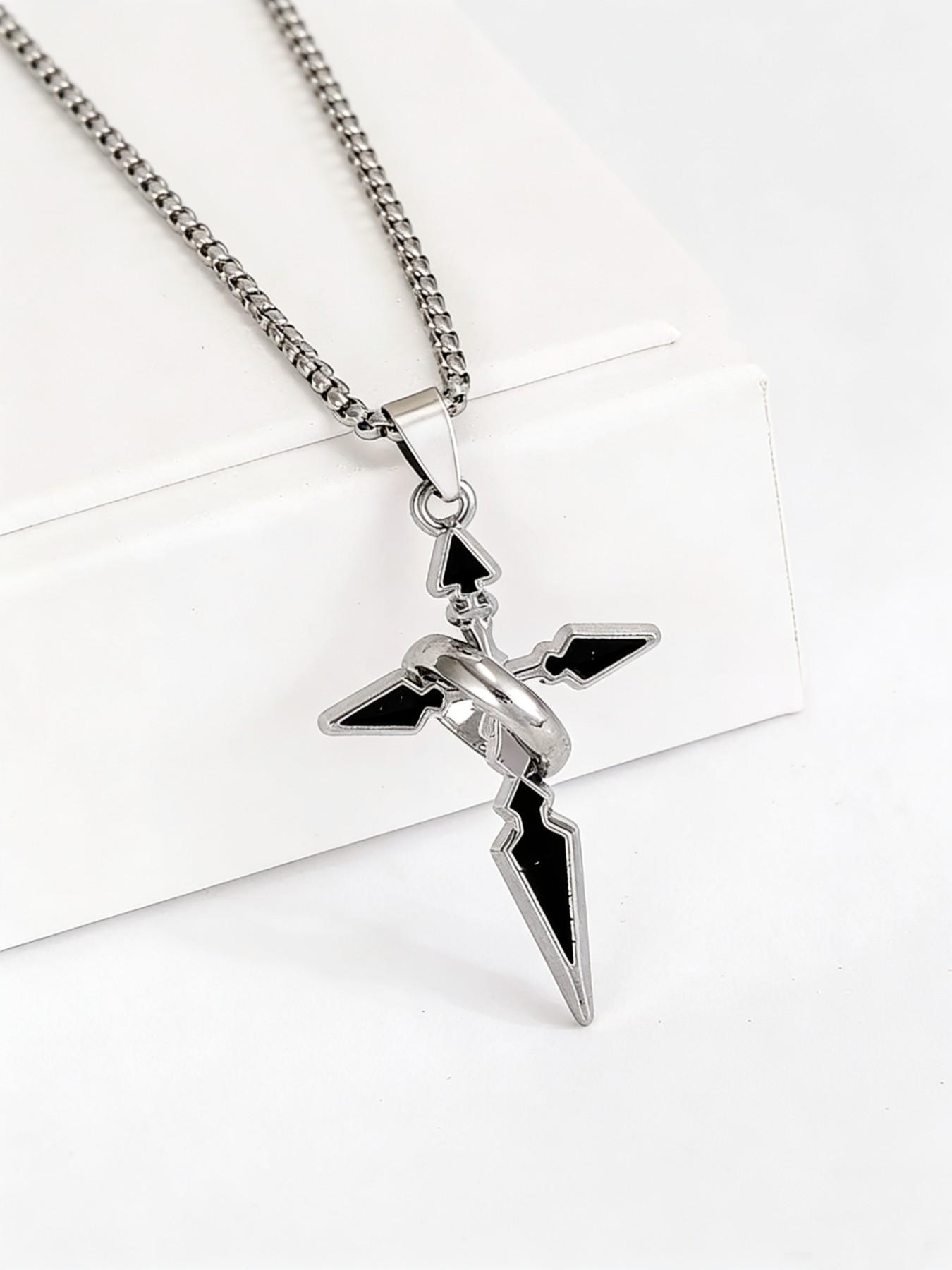 Men's Watch & Bracelet & Pendant Necklace Set,Stone & Cross Charm Decor Beaded Set, Stackable Bracelets, Fashionable Jewelry for Women & Men, Trendy All-match & Exquisite Jewelry for Birthday Gift