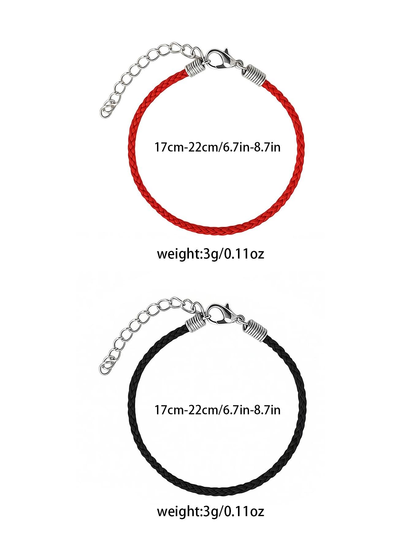 Handmade Braided Couple Bracelet, Lucky Charm Wristband, Unisex Fashion Accessory, Friendship and Love Cord, Daily Wear Jewelry Gift