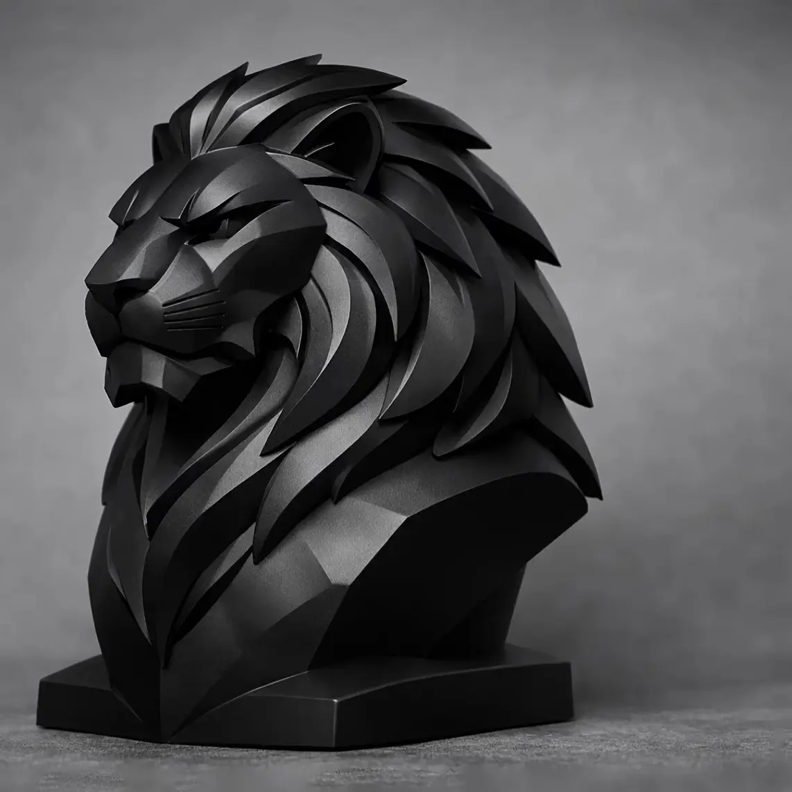Cool Lion Statue Ornament, Office Indoor Decor, Minimalist Style, Perfect for Living Room, Bar, Coffee Shop, Easter, Father's Day Gift