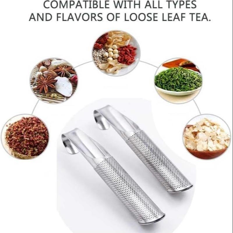 2 Pcs  Tea Infusers, Stainless Steel Tea Strainers with Hook Handles, Mesh Tea Filters Suitable for Steeping Loose Leaf Tea, Coffee, and Spice Teas,Perfect for Use at Home, In the Office, or While traveling,Tea Making Tool, Drinking Utensils Accessories.