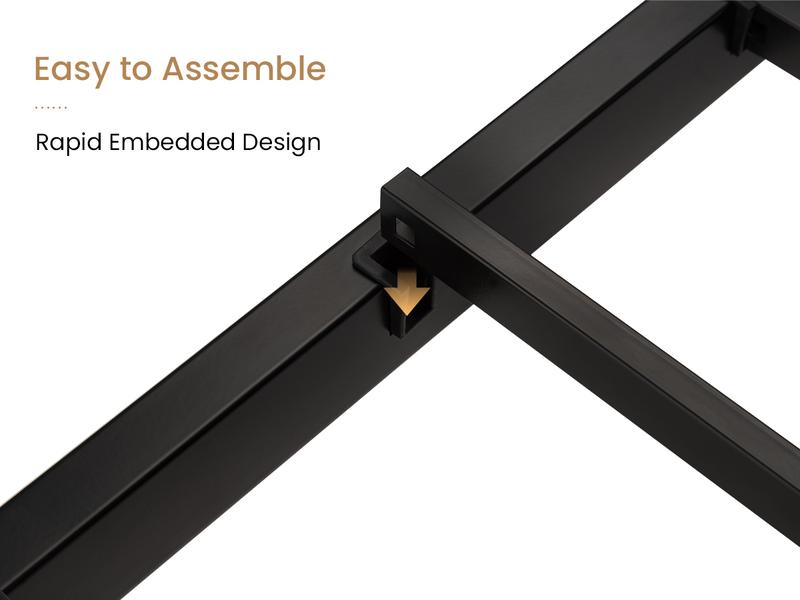 SHA CERLIN Metal Platform Bed Frame with Victorian Style Wrought Iron-Art Headboard【Frame Only No Mattress】Footboard, No Box Spring Required, Black#ChristmasGifts#TikTokShopBlackFriday