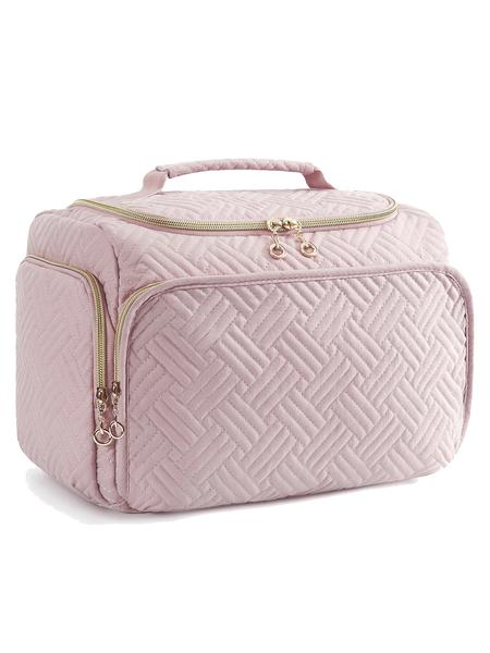 Large Wide-Open Travel Toiletry Bag, Lightweight Makeup Cosmetics Organizer with Handle, Essential Toiletries Storage for All Seasons, Travel Cosmetic Bags, Cosmetic Pouch