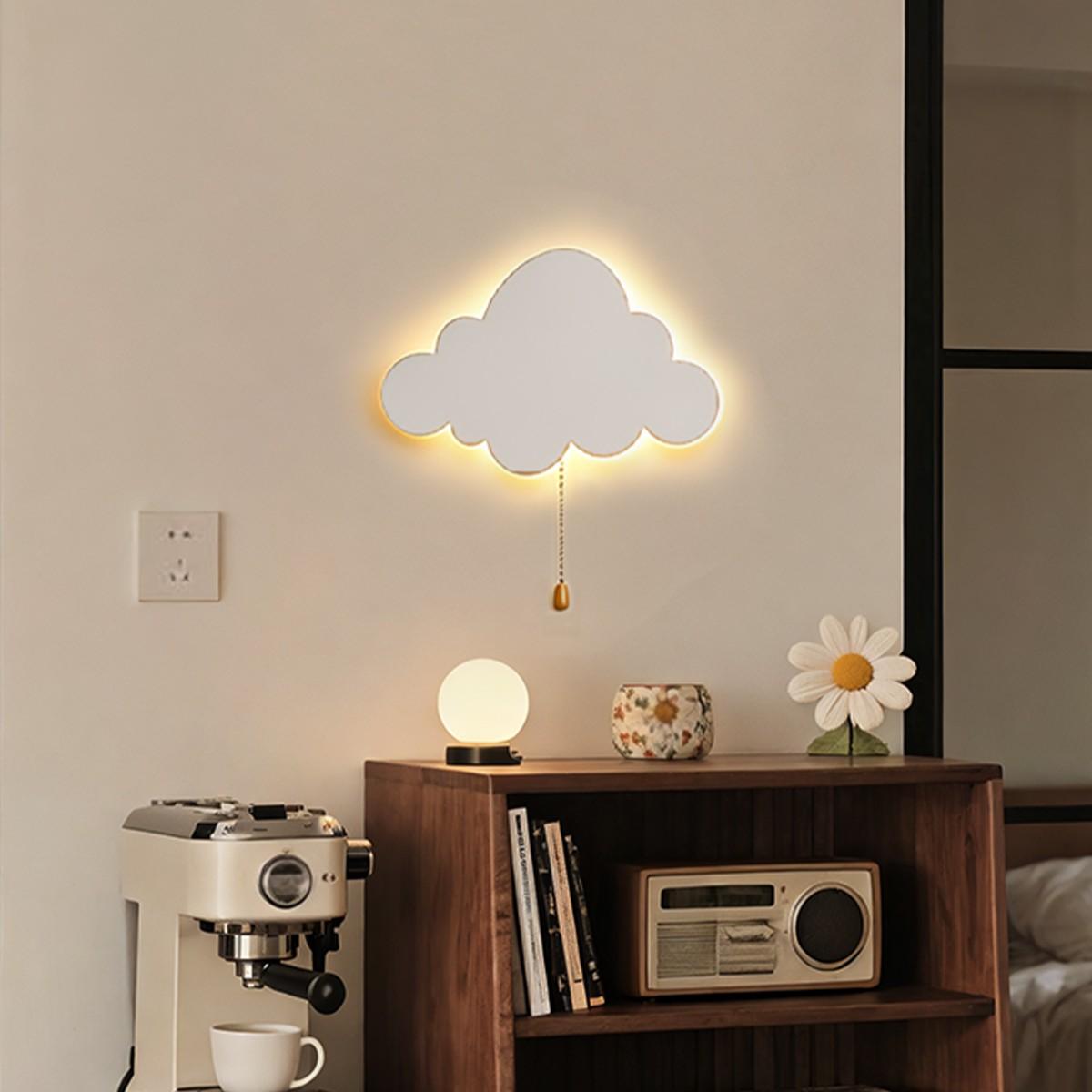 Battery Powered Floating Wall Light, Star Moon Butterfly Cloud Options, Upward Ceiling Night Lamp, Adhesive Cloud Ceiling Fixture, Clouds Light