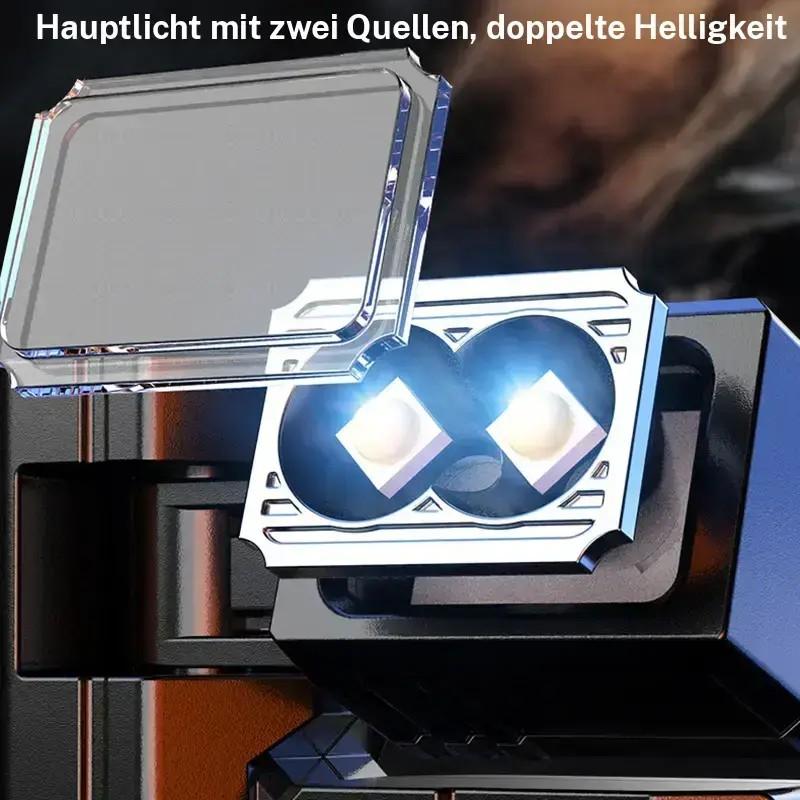 Edc Keychain Light Adjustable Tactical Flashlights USB-C Rechargeable Rotating Head Clip Ipx5 Waterproof 7 Modes for Hiking Running Outdoor Emergencies