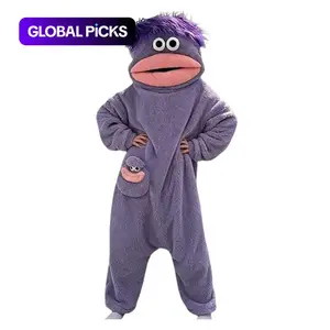 Cute Monster Wearable Blanket Hoodie For Women Men, Soft Sugar Fleece Pullover, Warm Cozy Hooded Blanket, Ideal for Home, Party, Birthday Gift