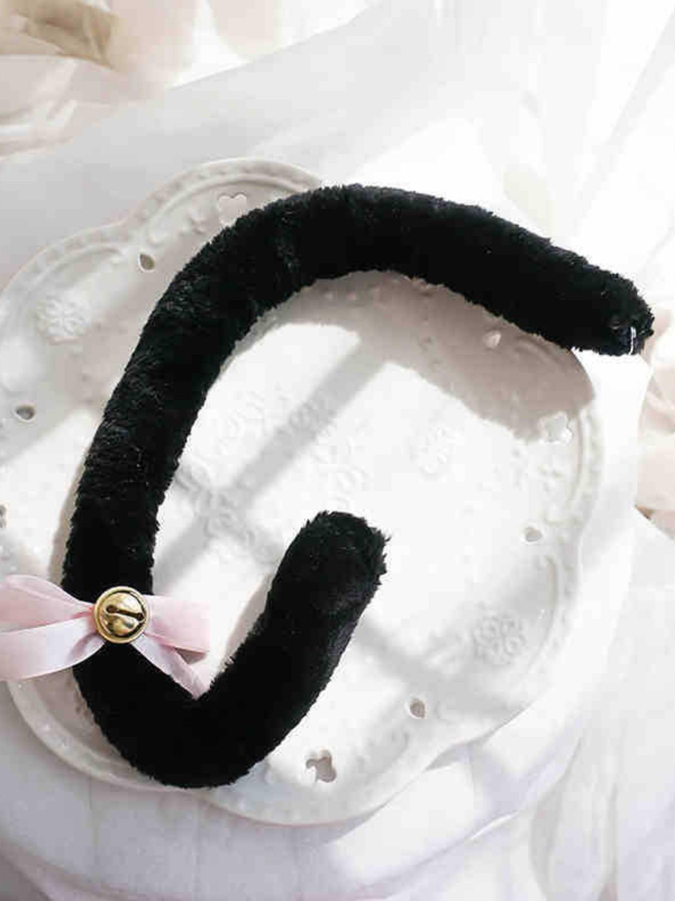 4-Piece Floral Cat Costume Set for Women, Includes Headband, Necklace, Gloves, Tail, Perfect for Halloween, Christmas, Cosplay, Performance