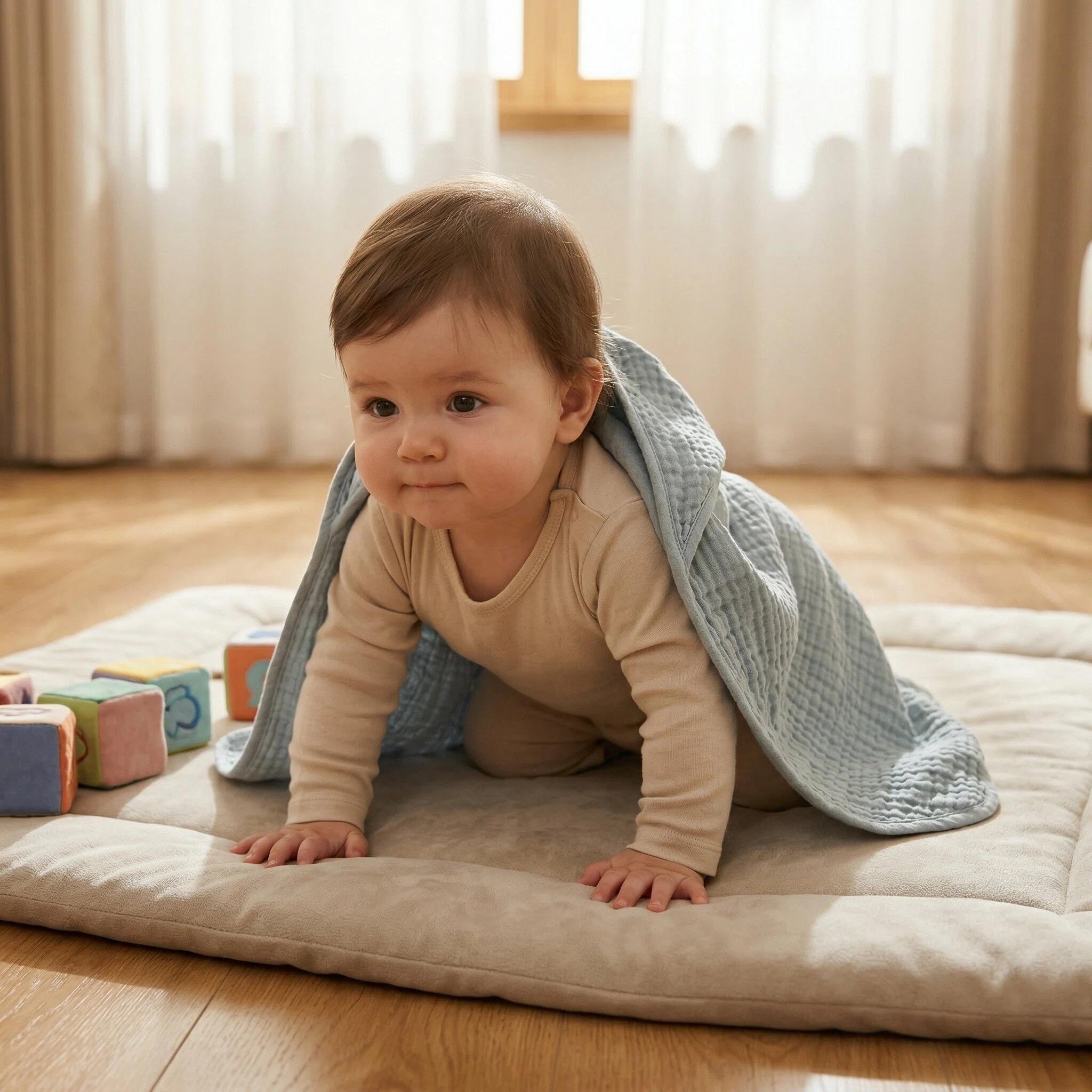 2pcs Baby Hooded Towels, Soft Cotton Absorbent Children Bathrobe, Pure Color All Seasons, Washable No Fading, Perfect Baby Shower Gift