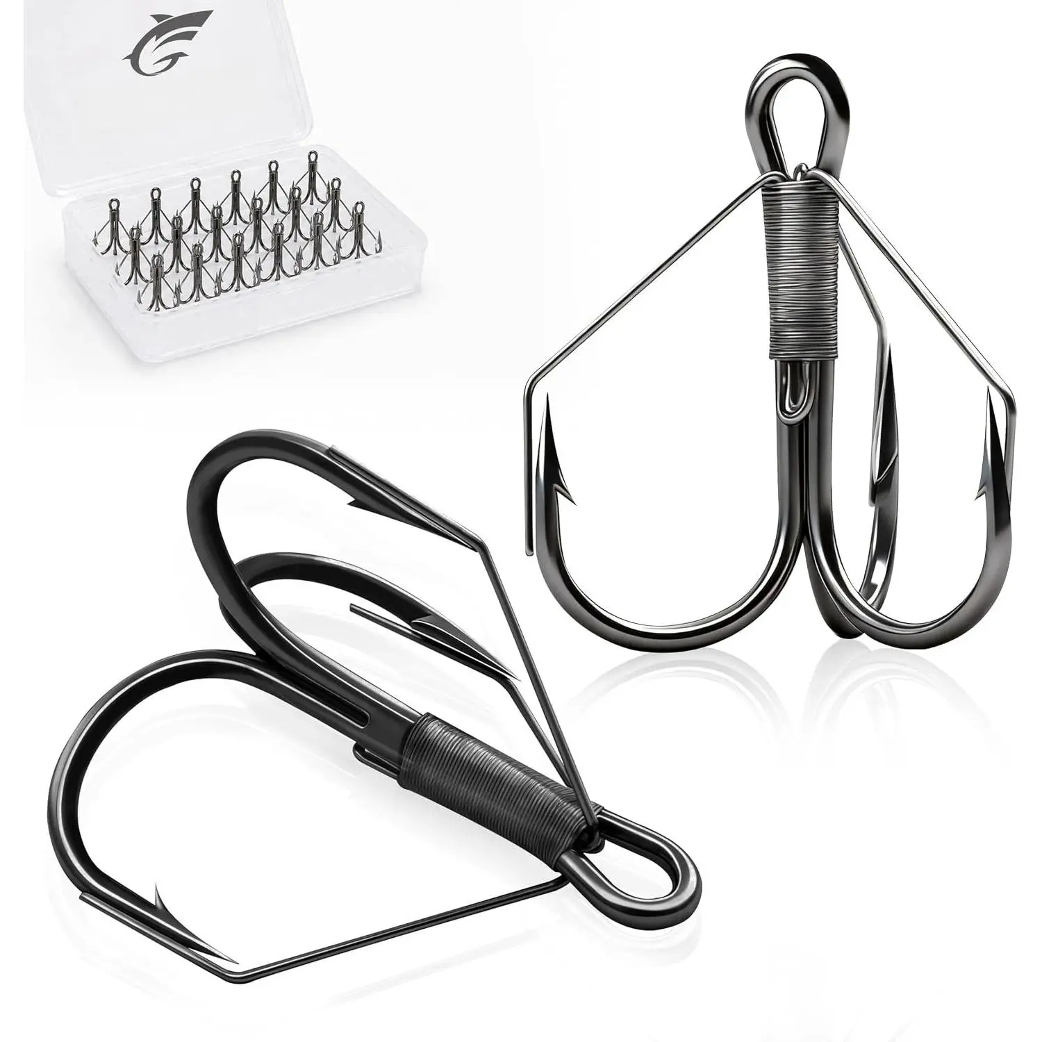 Weedless Treble Hooks, 24 count  Hooks for Baits