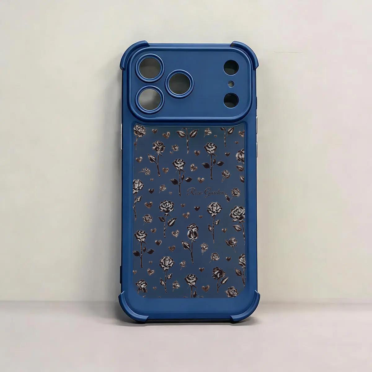 Rose Garden Floral Print Phone Case | Elegant Simple Design for iPhone 13 14 15 16 17 Pro Max