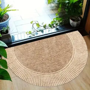 Durable Half Round Entrance Mat, Non-Slip Bathroom Rug, Easy Clean Home Door Mats, Perfect for Entryways & Bathrooms, Home Supplies Rug, Home Decor Rug, Non Slip Doormat
