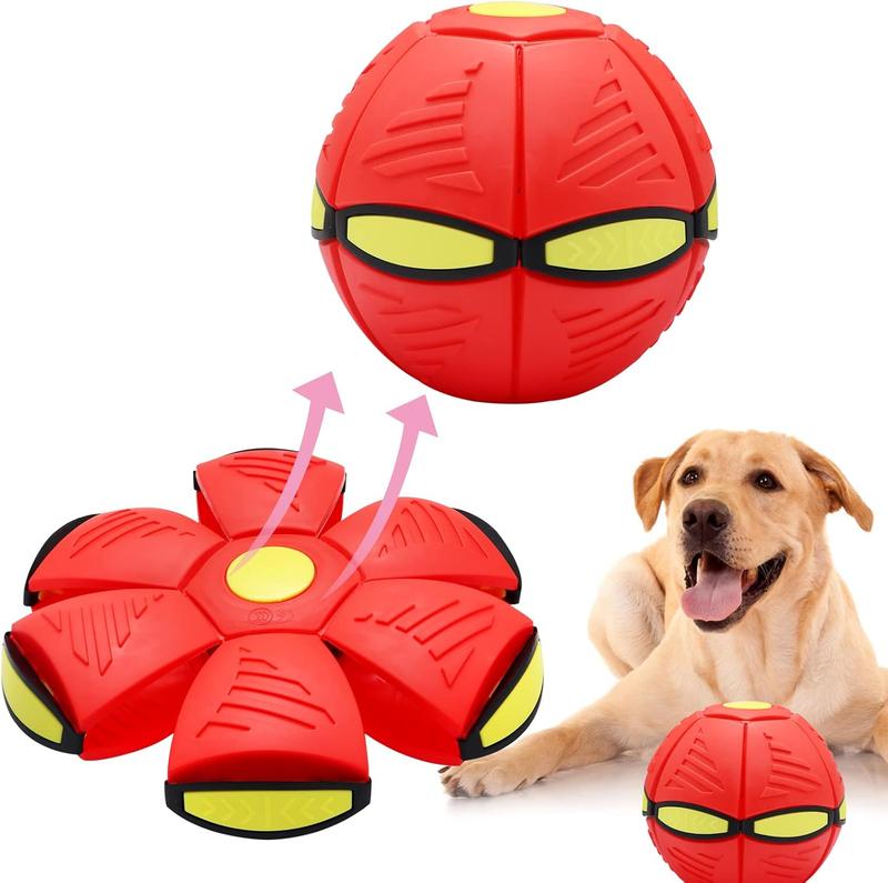 Children's UFO Ball Toy Outdoor Flat Throwing Boys' Disc Ball Toy Shape Changing Toy Ball Parent Child Interactive Toy Suitable for 34567 Year Old Boys and Girls Stress Relieving Bouncing Flying Ball Toy