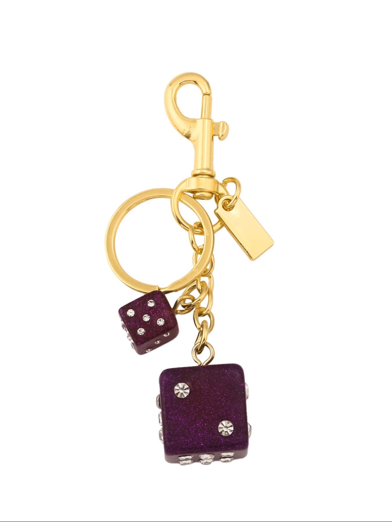 Cute Dice Design Keychain, Fashionable Bag Purse Charm Keychain for Women, Trendy All-match & Exquisite Keychain for Birthday Gift, Keychain for Bags