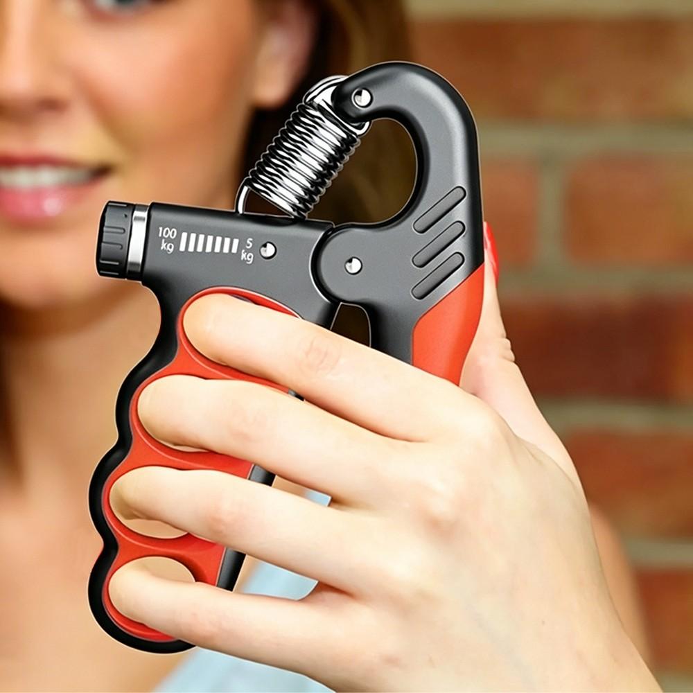 Adjustable Resistance Hand Gripper, Mechanical Counter Grip Strength Trainer, Wrist Extender for Gym Workout, 11.02-220.46 Lbs