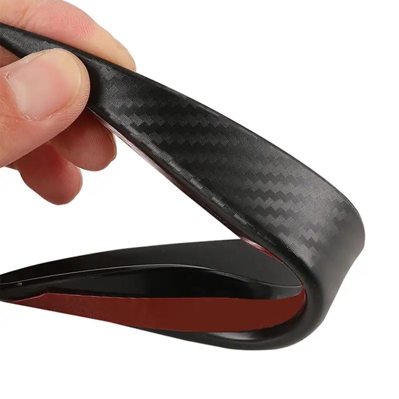 6Pcs Universal Front Bumper Lip Diffuser Splitter Fins Decoration Car Body Spoiler Canards Valence Chin Car Tuning Canard Decoration Accessories