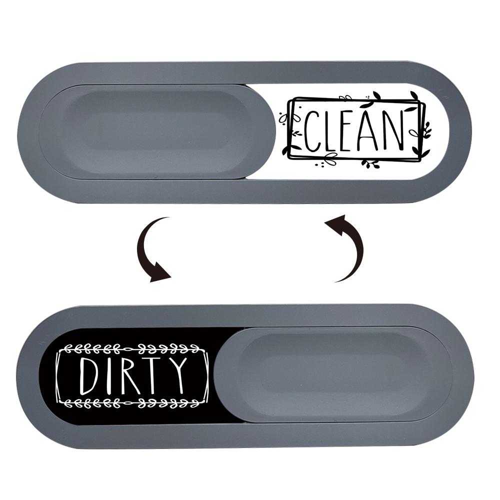 Matte High-End Slide Cover Dishwasher Status Indicator, Smooth Push-Pull Switch, Strong Adhesive, Home Kitchen Essential Tool