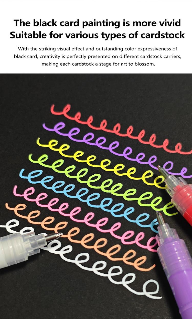 GuangNa High Gloss Acrylic Markers,1mm Bullet Nib Acrylic Paint Pens,Art Markers Pen,Bright Colors,Big Capacity ink,Wide Range of Uses,For Rock Painting, Canvas, Wood, Glass, Ceramic, Fabric, Plastic, Egg,Gift For Back To School,Marker Pen Set