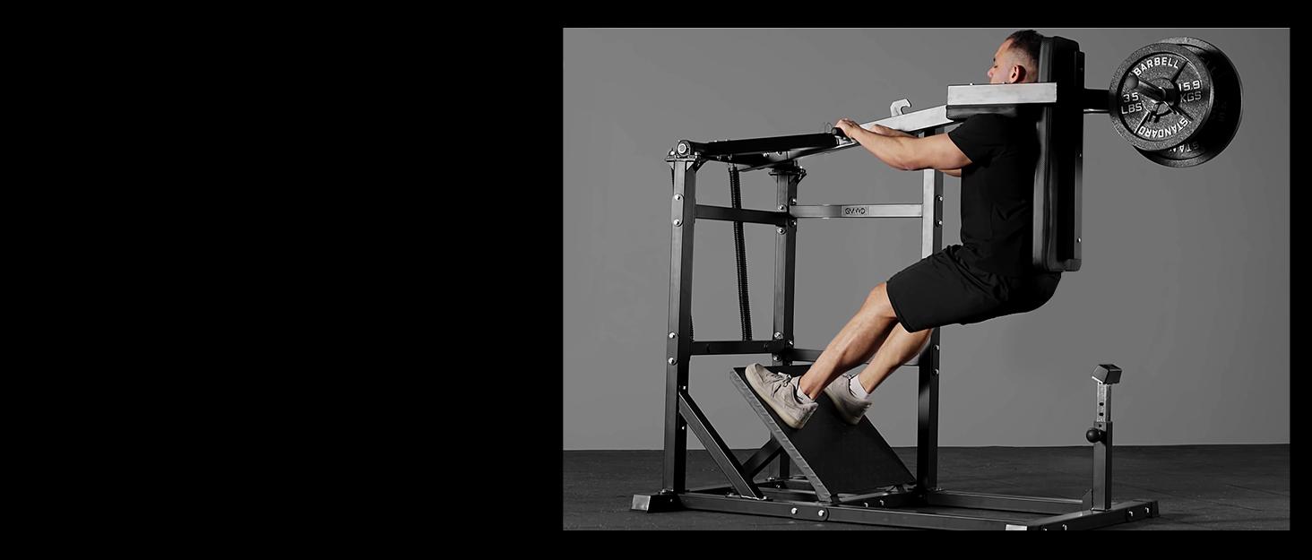 Pendulum Squat Machine - Plate Loaded Hack Squat Machine for Lower Body Strength Training in Home Gym Workout Equipment