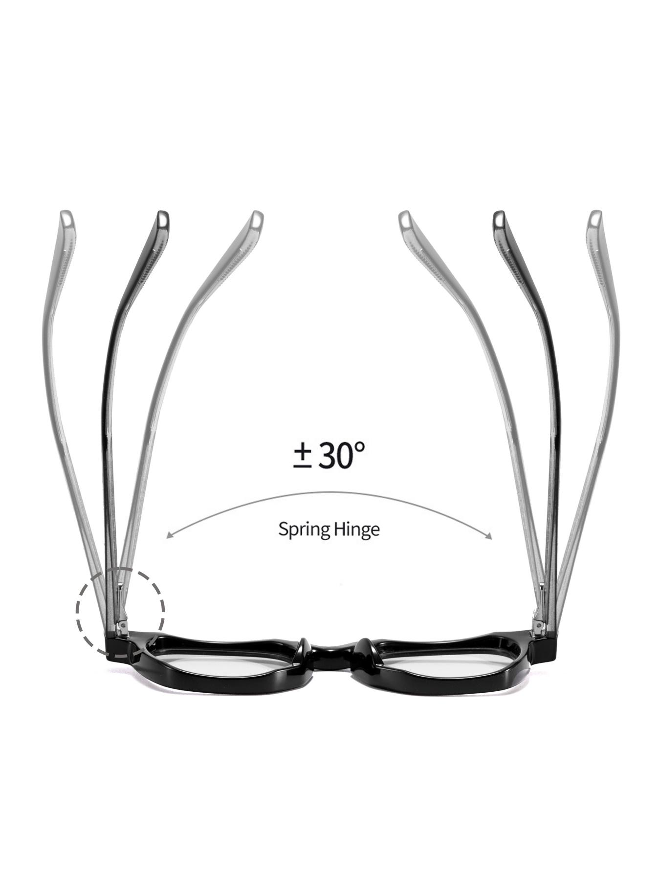 Caterside Square Plain Sunglasses with Spring Hinge Design, Adjustable PC Tr90 Frame, Anti-Blue Light Lenses, Stylish for All Seasons, Perfect for Travel and Outdoor Activities