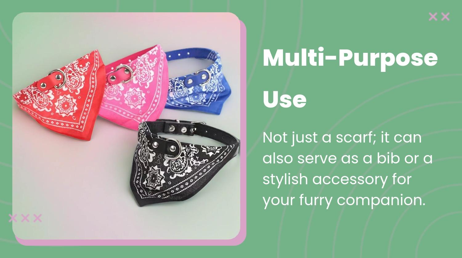 2 Pcs Multi-Color Pet Bandana Bibs - High-Appearance Anti-Dirt Absorbent Scarf Collars for Dogs & Cats, Daily Wear & Photo Prop Accessory