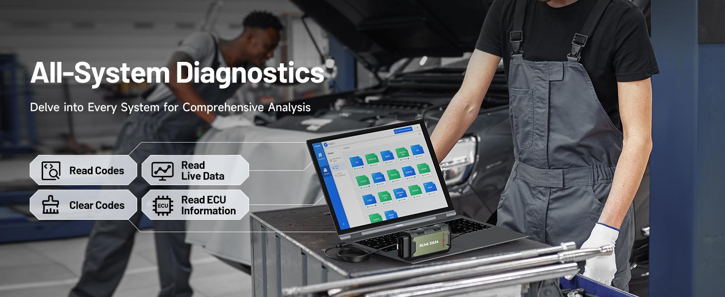 TOPDON RLink J2534 Pass-Thru Programmer, OEM Reprogramming and Diagnostic Tool, Enhanced J2534 VCI, Supports J2534/D-PDU/CAN-FD/DoIP, Compatible with 17+ Vehicle Brands, No OE Software Provided