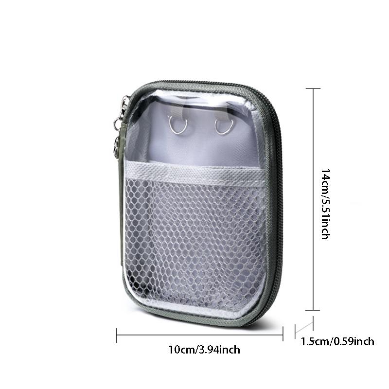 Small Clear Makeup Bag for Purse Travel Cosmetic Case Transparent Toiletry Bag with Zipper, Portable Make Up Organizer Traveling Compact Car Bag for Essentials