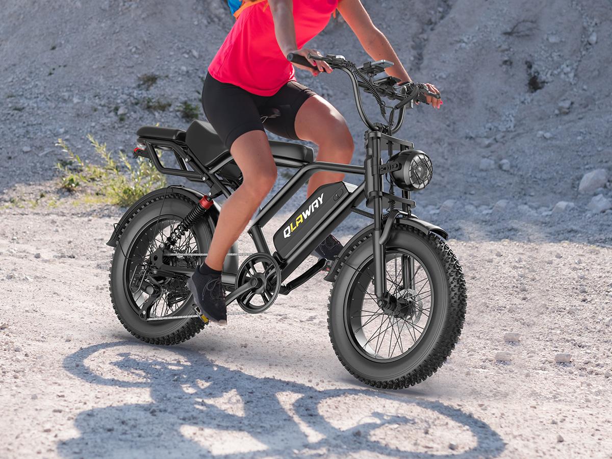 【VOLTVOGUE】Peak 1500W Electric Off-Road Bike 20-Inch Full Suspension E-Motorcycle, 48V 20Ah Removable Battery, 31MPH Top Speed, 40-55 Mile Range, 2-Seater, LED Headlights, 20-Inch All-Terrain Fat Tires, UL 2849 Certified