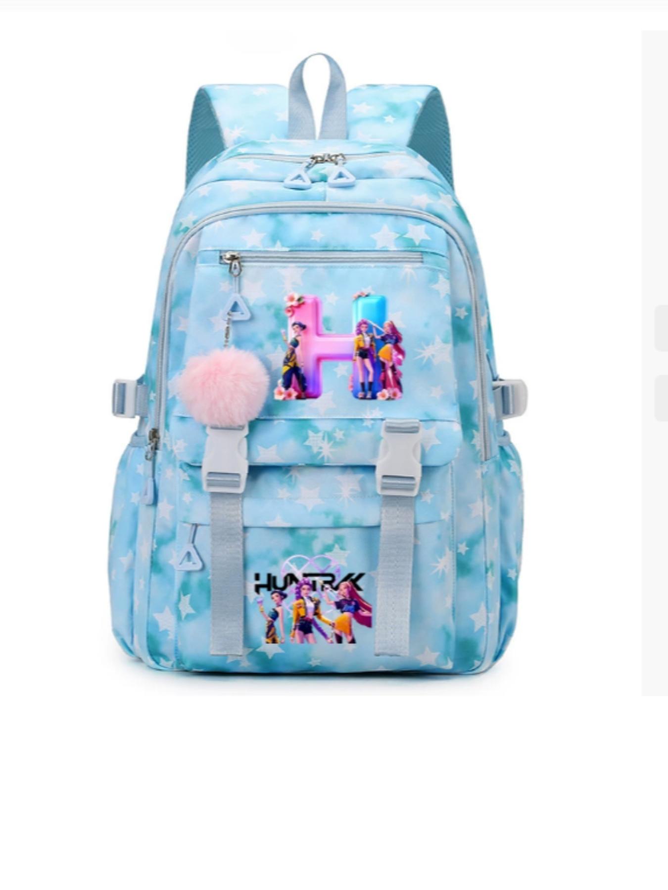 Hunter Girl Cartoon Animation Print Backpack, Large Capacity Student Bag, Cross-Border Academy Style, All Seasons, No Ca Prop 65