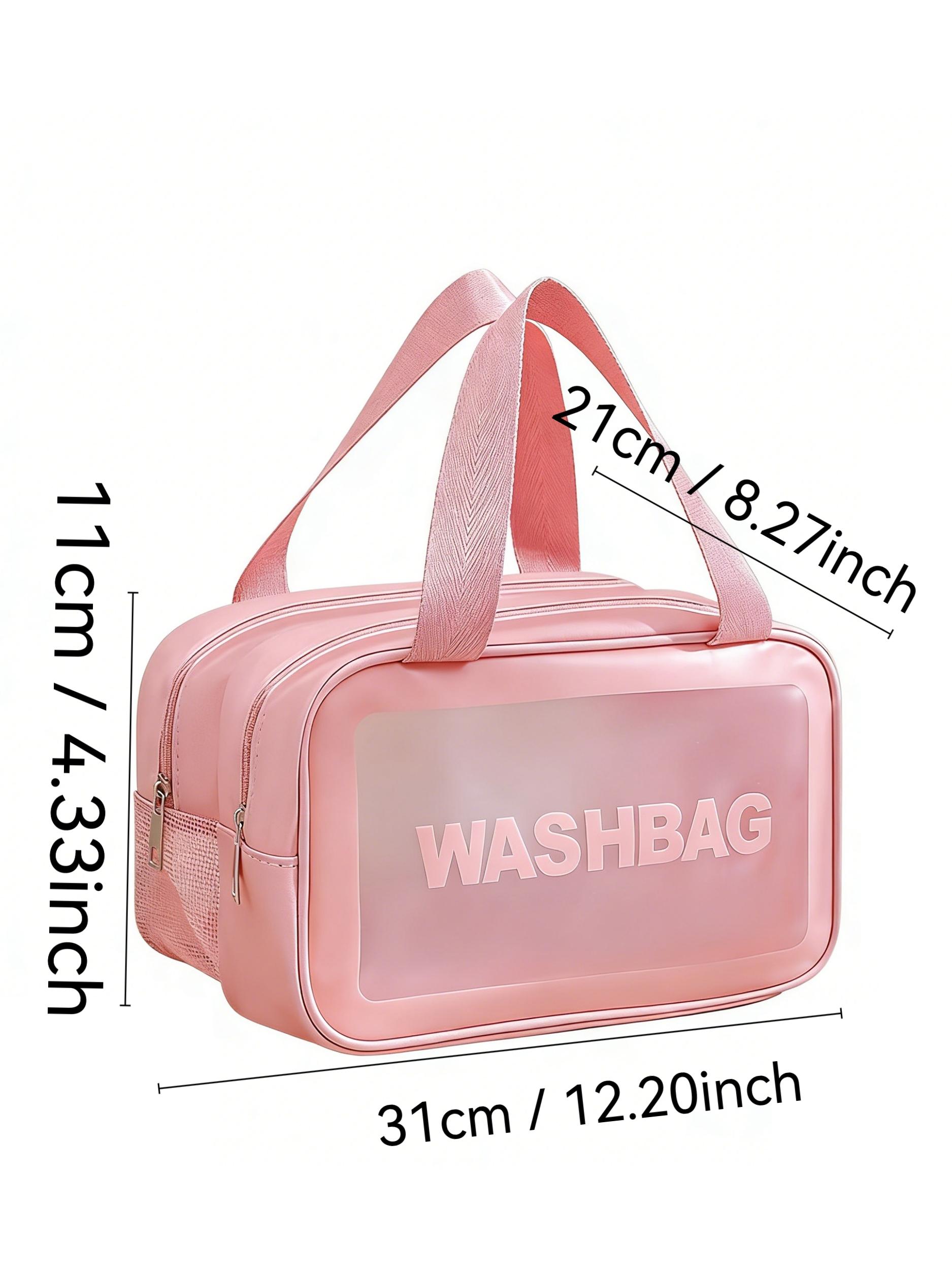 Double Layer Makeup Bag, Multi-Functional Large Capacity Travel Cosmetic Bag, Portable New Color Handbag, High-End Wash Bag