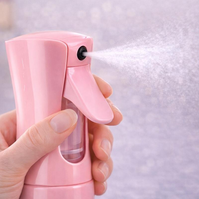 Hair spray bottle, suitable for hairstyling, refillable spray bottle, can be used to hold water, toner, moisturizer, and other daily moisturizing products, as well as gardening products.