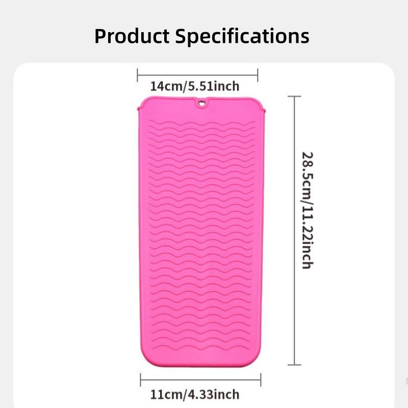 Silicone Heat Resistant Pouch for Curling Iron Flat Iron Storage Bag Anti Scald Portable Beauty Tool High Temperature Resistant Silicone Safe Storage Easy to Carry Protect Hands and Belongings