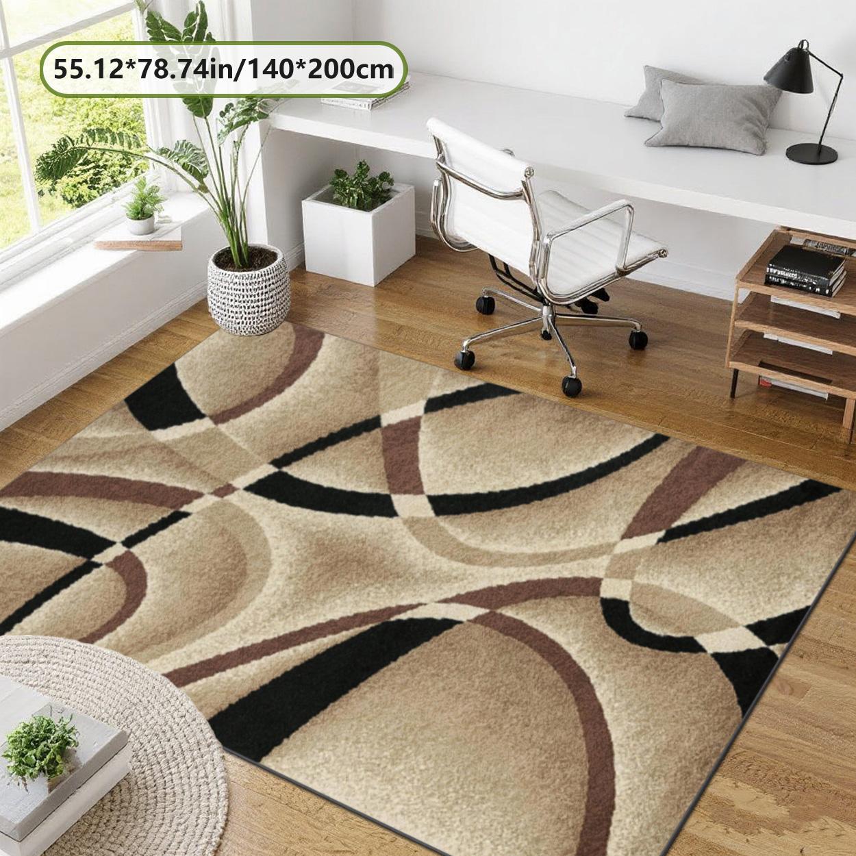 Velvet soft and comfortable patterned printed carpet, suitable for multiple scenarios, Living Room Rug, available in various sizes, soft and non-shedding, Abstract Area Rugs, Decorative Rug