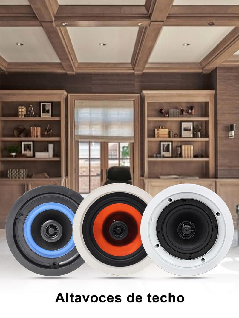 Live-Herdio Waterproof Wall Mount Speaker System Active + Passive Pair Wireless Bluetooth Compatible Indoor/Outdoor Stereo Sound Set with AUX IN--4inches 200 Watts /5.25 Inches 300 Watts /6.5inches 400 Watts