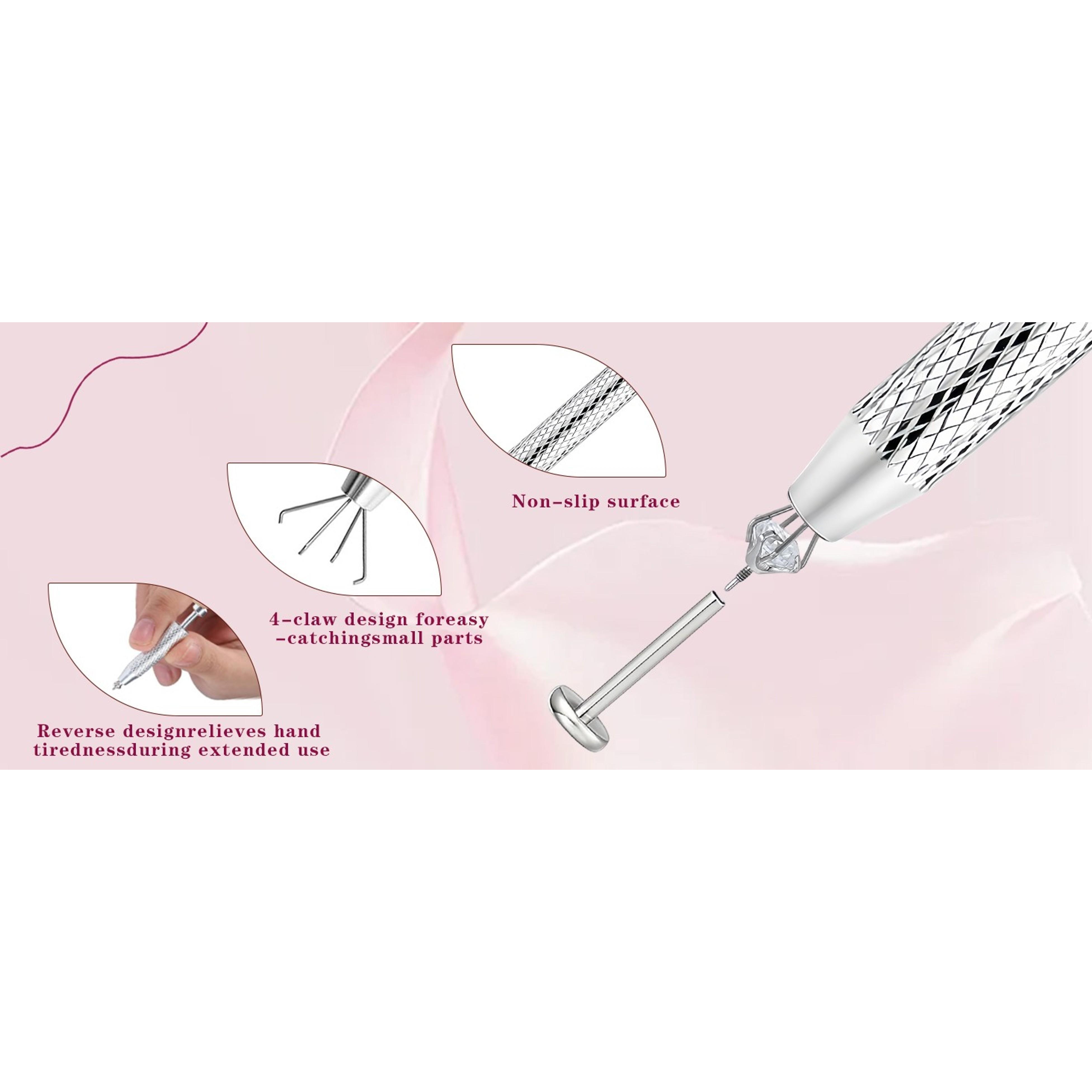 Stainless Steel Piercing Tapered Ball Grabbing Tool for Jewelry Replacement, 14G-20G Flat Back Earring Applicator, Internal/External Threaded Body Piercing Needle Kit for Ear/Nose/Navel/Nipple/Lip/Eyebrow/TongueGift Stainless Steel Piercing Tapered Ball Grabbing Tool for Jewelry Replacement, 14G-20G Flat Back Earring Applicator, Internal/External Threaded Body Piercing Needle Kit for Ear/Nose/Navel/Nipple/Lip/Eyebrow/TongueGift