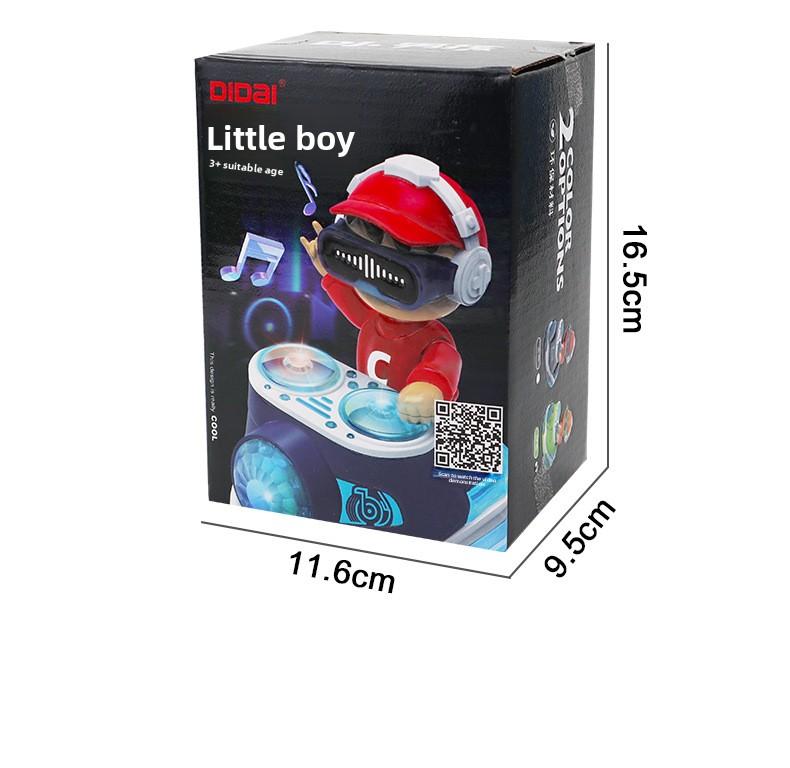 New electric universal DJ player, electric speaker toy for boys, cool light and music children's toy, children's gift, holiday gift, Christmas gift, New Year's gift (batteries not included, requires three AA batteries)