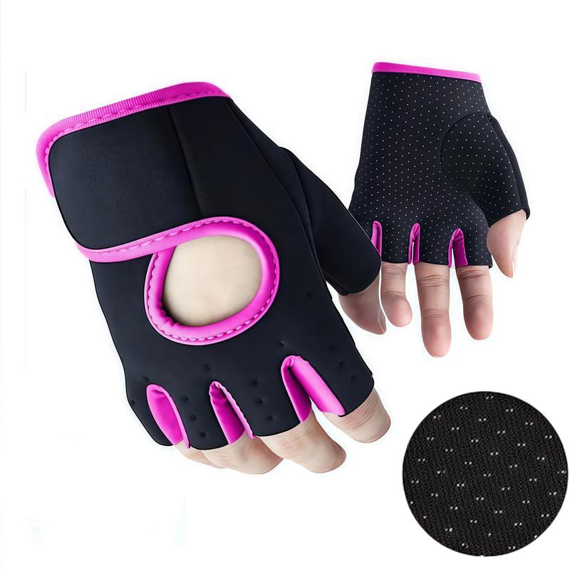 Breathable Half-Finger Fitness Gloves, Anti-Slip Silicone Padding, Ideal for Cycling, Weightlifting, Strength Training, Sports Gear