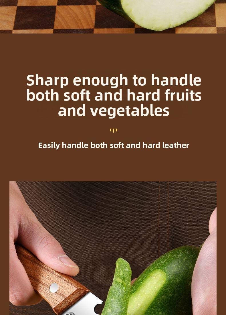 Kitchen Multi-Function Stainless Steel Thickened Fruit Peeler Knife for Sugar Cane and Pineapple Skin Removal Special Tool