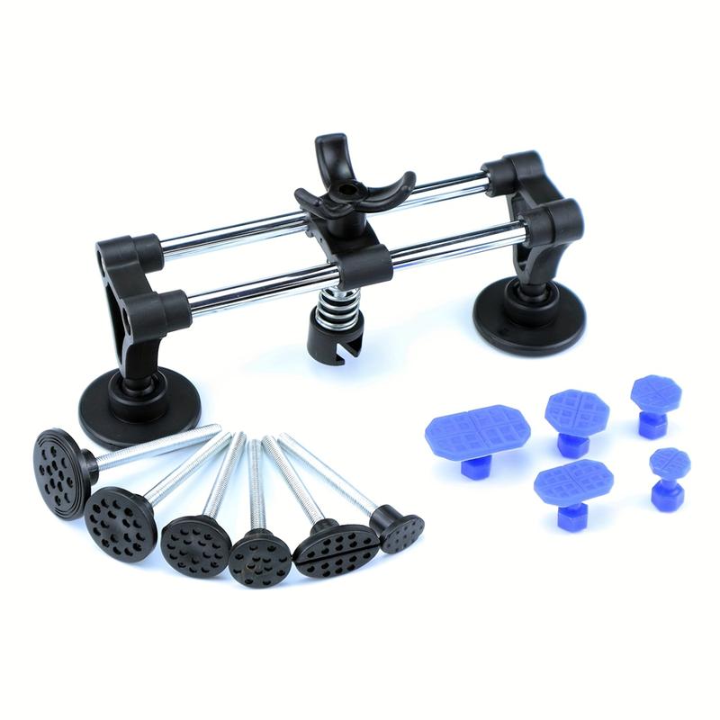 Car Dent Puller Kit, Car Dent Remover, Car Repair Tools, Body Repair Tool with Dual Rods, Ice Scraper, Adjustable Suction Cup, Easy Use Design, High Quality Material