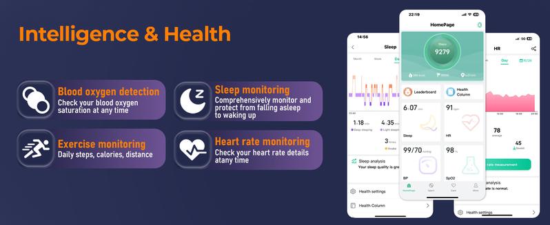 Smart Ring for Women & Man, Health Fitness Tracker,IP68 Waterproof Sleep Monitoring with Charging Case and Ring Protector,Remote Photography,Body Detection Finger Ring,No Subscription Fee for iPhone&Android(Rose Gold) Wearable Devices