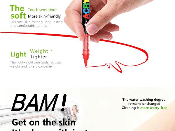 360 Color Acrylic Paint Soft Tip Marker Set, Acrylic Marker Pen, Waterproof Quick Dry Markers, Creative DIY Drawing Graffiti Stickers Poster, Art Design Gift Stationery