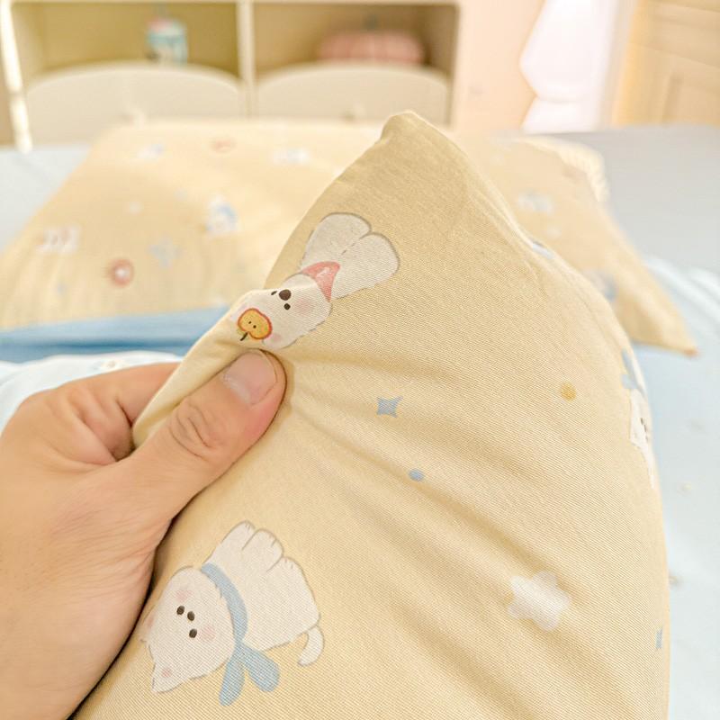 Fresh Small Floral Pillowcase, Cartoon Pillowcase, Single Pack & Twin Pack, High Gram Weight, Soft Comfortable, Home Essentials