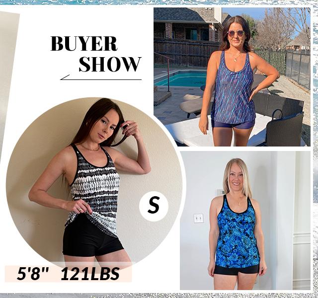 Yonique Women's Two Piece Tankini Swimsuits for Women with Boy Shorts Athletic Swim Tank Top Bathing Suits, Ladies Summer Beach Holiday Swimwear Yonique Women's Two Piece Tankini Swimsuits for Women with Boy Shorts Athletic Swim Tank Top Bathing Suits, Ladies Summer Beach Holiday Swimwear