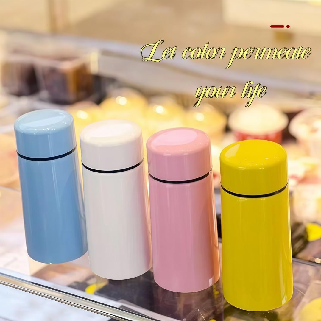 Portable Insulated Stainless Steel Cup, Keeps Drinks Hot or Cold, Perfect for Camping and Hiking, Cute Small Pocket Cup, 5.41 Oz