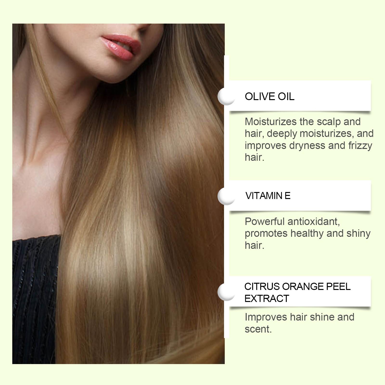 Ouhoe Nourishing Hair Mask, Smooths and Repairs Scalp and Roots, Brightens Hair with Citrus Scent, Moisturizing Hair Care