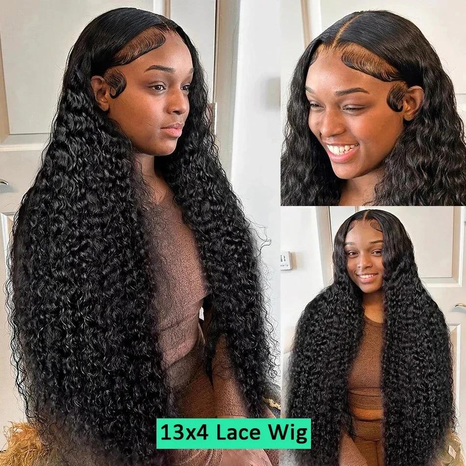Bling Hair Curly Wigs Glueless Wig Human Hair Ready To Wear  Water Wave Pre Cut 5x5 6x4 Closure Lace Front Wig 13x4 Deep Wave Lace Frontal Wigs