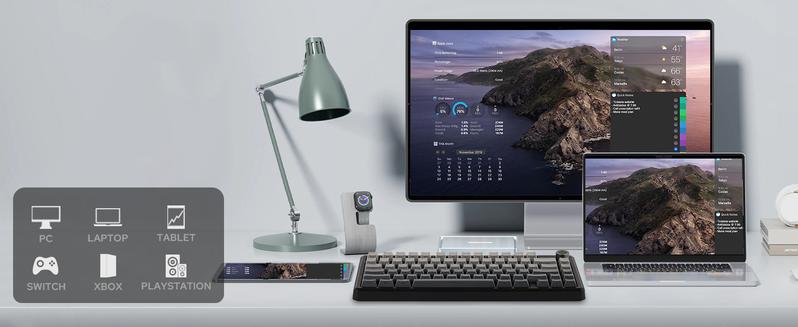 Aula F75 MAX Wireless Mechanical Keyboard with TFT Screen and Knob, Gasket Gaming Keyboard in 75% Layout, Hot Swappable, RGB Backlight, for PC/Mac/Linux (Reaper Switch)