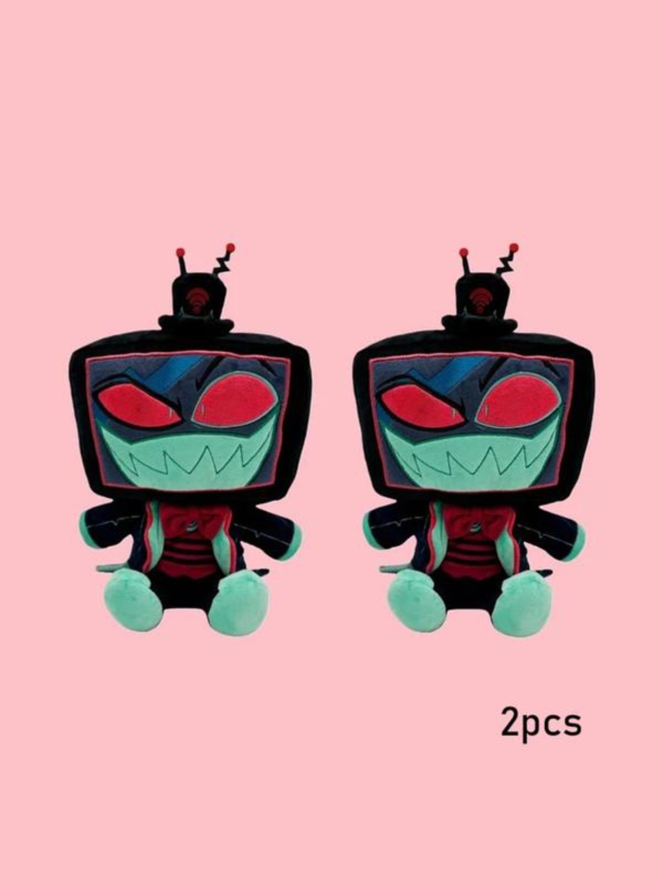 Vox Plush Toy Stuffed Animal Hazbin Hotel, 9 Inch Soft TV Head